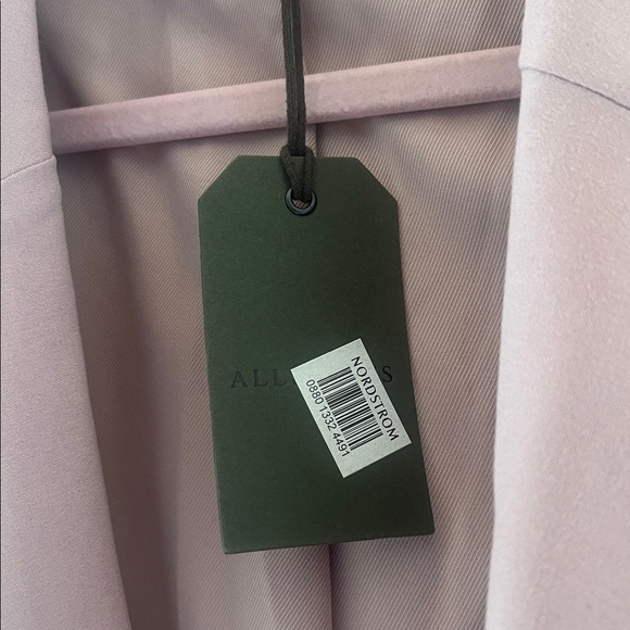 AllSaints Aleida Lilac Pink Tri Blazer Size US 6 - Picture 7 of 11